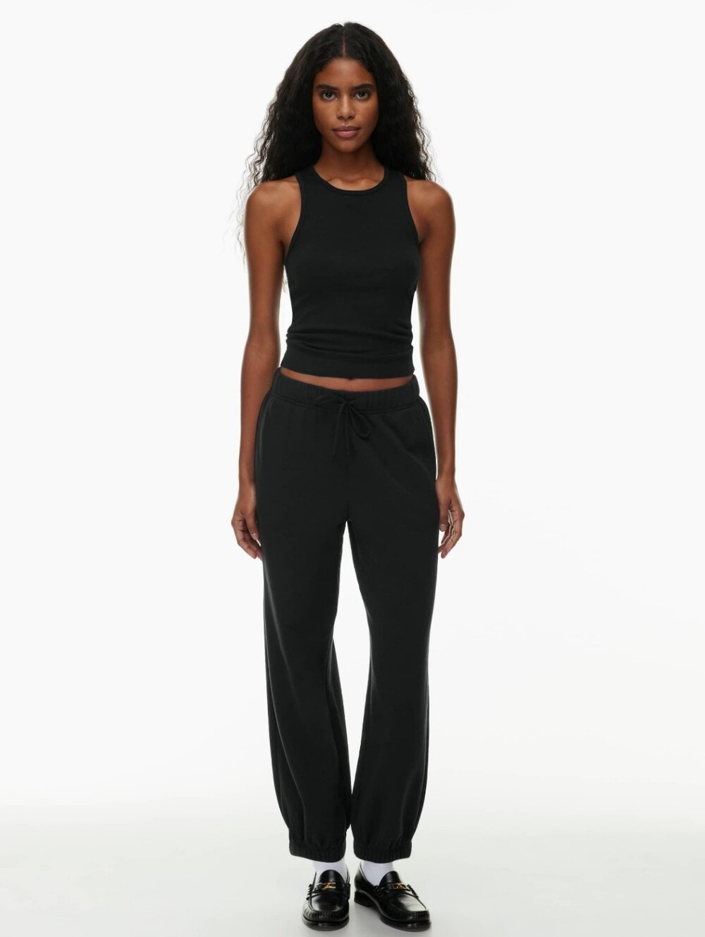 Aritzia TNA Baggy Hi-Rise Sweatpant Black Large